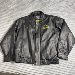 Oscar Piel Frontliner III Morris Cerullo World Evangelism Leather Bomber‎ Jacket